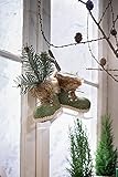 FRANK FLECHTWAREN Winter deko, Hänger Schlittschuhe, im 2er Set, Weihnachten, Winterzeit
