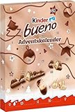 kinder bueno Adventskalender 2025 &ndash; Schokolade & Mini-Eier &ndash; Tag f&uuml;r Tag S&uuml;&szlig;igkeiten entdecken &ndash; Vollmilch-Schokolade mit feiner Haselnusscreme &ndash; Zu Weihnachten & Advent &ndash; Weihnachtskalender &ndash; 181g