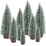 Weihnachtsbaum Mini Künstlich Miniatur Tannenbaum Grün Mini Weihnachts Baum Klein Weihnachtsdeko für Tischdeko, DIY, Schaufenster Figuren 10/16/22CM – 9 Stück