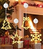 FAOKZE LED Weihnachtsbeleuchtung,Weihnachtsdeko Fenster Innen,IP65 Wasserdicht 3x0.5m 125 LED lichtervorhang Lichterkette,8 Modi USB Weihnachtsbeleuchtung (Warm Yellow, ‎22.9 x 21.1 x 6.4 cm;)