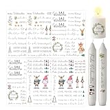 ALLAVA 6 Stück Kerzentattoos Weihnachten, Kerzen Tattoos A5, Wasserschiebefolie Rub on Sticker, Kerzensticker Kerzenfolie für Kerzen oder Keramik Bogen DIY Stickerbogen (Weihnachten B)