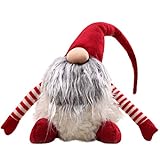 Urmagic Handgemachte schwedische Wichtel Santa Dolls süße Weihnachten Tomte Nisse Figur aus Weihnachtsfigur Dwarf schöneren Weihnachts Deko für Home Schaufenster Kinder Geburtstag Weihnachten